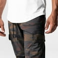 thumbnail image 6 of XFLWAM Mens Running Jogger Pants Workout Athletic Sweatpants Lightweight Thin Quick Dry Tapered Hiking Pants Sports Pants Camouflage S, 6 of 7