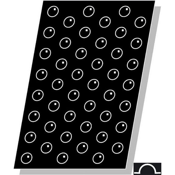 Demarle Flexipan, Upside-Down Hemisphere 0.2 Oz (6 ml), 45 Cavities