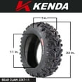 thumbnail image 2 of Kenda Bear Claw 22x7-11 Front Off-Road Tire for All-Terrain (ATV), Utility Task (UTV), & Side-by Side (SXS) Vehicles 22/7-11 w/ Keychain (2 Pack), 2 of 9