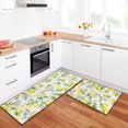 thumbnail image 5 of 2 Pieces Lemon Kitchen Rug Vintage Lemon Anti Fatigue Mat Non Skid Washable Standing Mat Lemon Kitchen Runner Rug 17x30+17x48inch, Lemon Rugs-yellow, 5 of 6