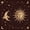 Sun Moon 01, variant on Homewish Hippie Sun Moon Bed Sheets, Cosmos Galaxy Stars Bed Sheets, Gold Black, 4 Pieces, 1 Flat Sheet, 1 Fitted Sheet and 2 Pillowcases