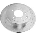 thumbnail image 5 of Detroit Axle - Rear Brake Rotors for 2016-2021 Hyundai Tucson 2017-2022 Kia Sportage [Manual Parking Brake], Drilled and Slotted Disc Brake Rotors Replacement: 11.89" inch Rotor, 5 of 7