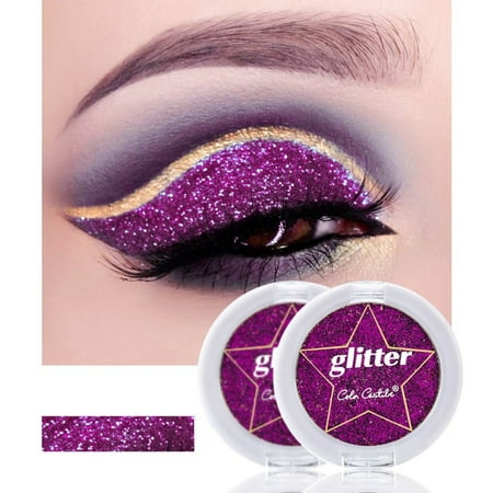 Glitter Eyeshadow Palette Cosmetic Silver Gold Warm Shimmer Eyeshadow Single Color