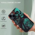 thumbnail image 3 of Suitable for iPhone 14 phone case - Day of the Dead - Black Cat and Skull Pattern phone case - It is a high-quality PC plastic protective case, 3 of 4