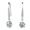 thumbnail image 2 of Pendientes Nude Joyería Coreana Cristal Natural Moda Pendientes de Plata Joyería, 2 of 5