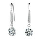 thumbnail image 2 of Pendientes Nude Joyería Coreana Cristal Natural Moda Pendientes de Plata Joyería, 2 of 5