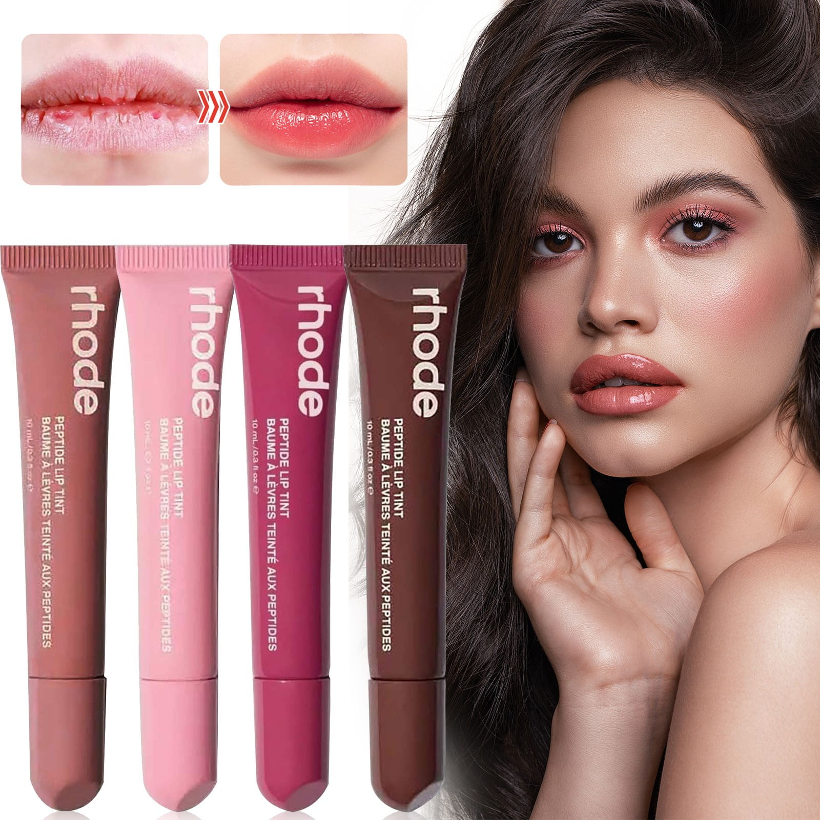 リップケア rhode Peptide Lip Tint Espresso Rhode Peptide Lip Tint, Sheer Color and Hydrating Finish, 3
