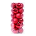 thumbnail image 1 of Adornos navideños Avdjesfny para exteriores, 24 bolas navideñas, adornos para árbol de Navidad, bolas colgantes para decoración de fiestas, bodas y festividades., 1 of 6