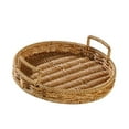 thumbnail image 4 of VONKY Handmade Rustic Rattan Storage Tray Organizer for Fruit Vegetables Bread, 4 of 6