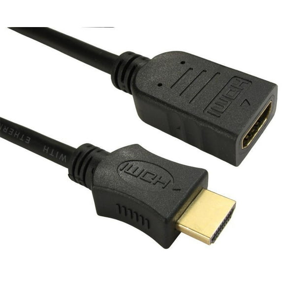 RARAION - High Speed 4K UHD HDMI Lead with Ethernet, Male to Female, 3m Black