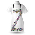 thumbnail image 3 of Letter Z Apron Multicolored Animal Pattern Cool Font Nature Exotic Bugs Capital Letter Z Design, Unisex Kitchen Bib Apron with Adjustable Neck for Cooking Baking Gardening, Multicolor, by Ambesonne, 3 of 3