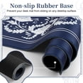 thumbnail image 5 of Large Mouse Pad for Desk (31.5X11.78 in), Waterproof Keyboaed Pad with Stitched Edge, Non-Slip Natural Rubber Base Keyboard mats for Desk for Keyboard, Mouse and Desktop, Blue Porcelain, 5 of 6