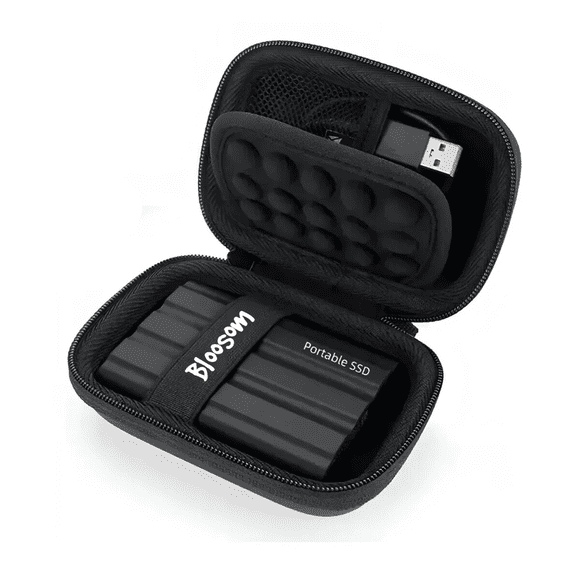 Disco Duro Bloosom Ssd 2tb 2000gb Sólido Mini Portátil Externo Negro