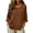 Khaki, variant on Paiwinds Women's Solid Color Linen Button Down Top Casual Long Sleeve Shirt with Side Pockets and Scoop Neck Lightweight Loose Blouse for Summer