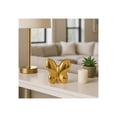 thumbnail image 3 of Ceramic Balloon Butterfly Sculpture for Home Decor - Ornaments for Bathroom, Office, Room and Living Room Display Styling - Sculptural Figurine for Shelf or Coffee Table Decor - 5", Gold & Metallic, 3 of 13