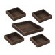 thumbnail image 3 of Bandeja de servir de madera, plato decorativo moderno, bandeja rústica para comida, bandejas para aperitivos. 5 piezas, 3 of 9