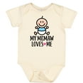 thumbnail image 3 of Inktastic My Memaw Loves Me Baby Boy Boys Baby Bodysuit, 3 of 5