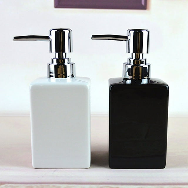 Dispenser Bottle Environmentally Friendly Refillable Ceramic Bathroom Dispenser Pump for Home