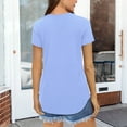 thumbnail image 6 of Women Casual Tops Short Sleeve Tshirts Summer Crewneck Tee Tops Blouses, 6 of 6