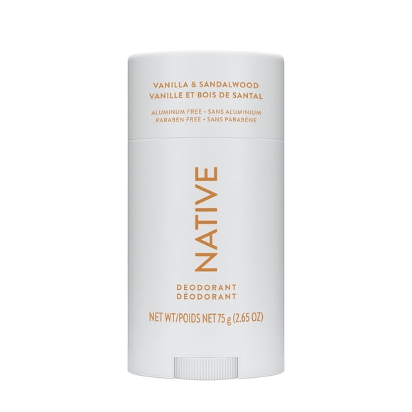 Native Natural Deodorant, Vanilla & Sandalwood, Aluminum Free