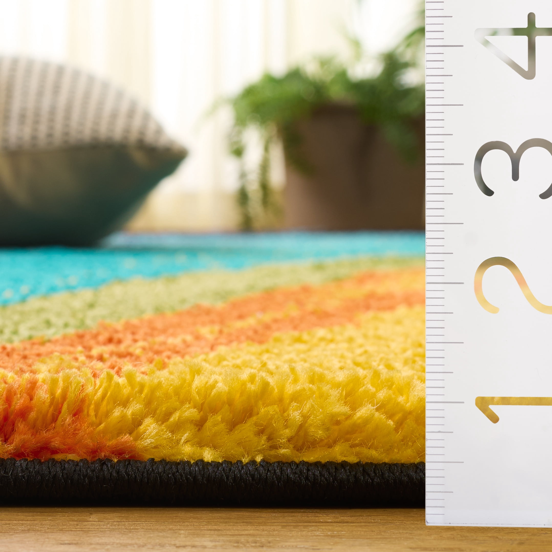 Safavieh Fiesta Dalach Abstract Shag Area Rug, Multi, 9' x 12'