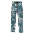 thumbnail image 5 of Men's Camo Cargo Pants Casual Camouflage Print Stretch Elastic Waist Tapered Tactical Climbing Pants with Pockets Sweatpants Joggers, 5 of 6