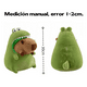 thumbnail image 2 of Muñeco Peluche Capibara, Juguete Dinosaurio, Regalo Niños Xtellar Verde, 2 of 4