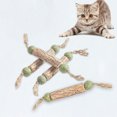 thumbnail image 4 of Cat Chew Stick Silvervine: 4PCS Natural Pet Teeth Clean Toy Kitten Catnip Stick, 4 of 7