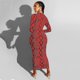 thumbnail image 4 of Vestido ajustado con cremallera y estampado de serpiente de manga larga para mujer a la moda, 4 of 5