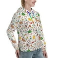 thumbnail image 2 of KLL Winter Christmas And New Year Deer for Womens Pullover Hoodie with Pocket Hooded Long Sleeve Shirts Sweatshirt for Women-Small, 2 of 7