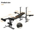 thumbnail image 4 of Meoldis 4-in-1 Adjustable Weight Bench Set with Leg Developer & Preacher Curl, 800 LBS Capacity Home Gym Strength Training Equipment, 4 of 9