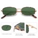 thumbnail image 3 of Gafas de Sol SOJOS Y2k Rectángulo Estrecho SJ1187 Carey/Verde, 3 of 5