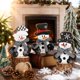 thumbnail image 5 of Centros de Mesa Navideños de Madera Sealmic con Muñeco de Nieve, 5 of 7