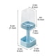 thumbnail image 2 of Juego de Porta cepillos de dientes, Copa de baño, A prueba de polvo, Drenaje de agua, Tapa de almacenamiento, Fregadero, Azul claro, 2 of 7