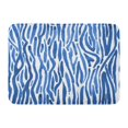 thumbnail image 1 of NUDECOR Watercolor Watercolour Indigo Shibori in Stripes Pattern Blue Dye Abstract Doormat Floor Rug Bath Mat 23.6x15.7 inch, 1 of 1