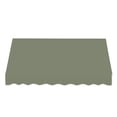 thumbnail image 2 of Awntech 5.38 Ft Dallas Retro Straight Slope Fixed Awning with Anodized Arms (64.5in x 24in x 48in), Sage, 2 of 5