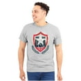 thumbnail image 3 of Patriotic American Home of the Brave Men's Graphic T Shirt Tees Brisco Brands M, 3 of 6