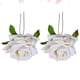 thumbnail image 3 of 4 horquillas con diseño de rosas artificiales, accesorios para el cabello, tocados elegantes para novias y mujeres (blanco), 3 of 5