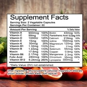Bcuelov Mens Multivitamin and Multimineral Capsules Complete Daily Support with Vitamins B12 A D C Zinc Magnesium 120 Softgels