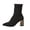 Black, variant on Bixock Boots for Women Mid Heel Short Boots Large Size Pointed Toe Slip On Stretch Sock Boots Comfortable Warm Daily Wear Fall Women Shoes