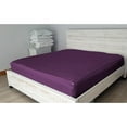 thumbnail image 4 of 6 Piece Sheet has Zipper Sheet Set, Full Size 10 Inch Deep Pocket, 800 TC, Solid Plum Color., 4 of 9