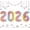Rainbow 2026, variant on 2026 Happy New Year Decorations 42 Inch Large Foil Number Balloons Kit for NYE Party Graduation Ceremony & Festive Supplies