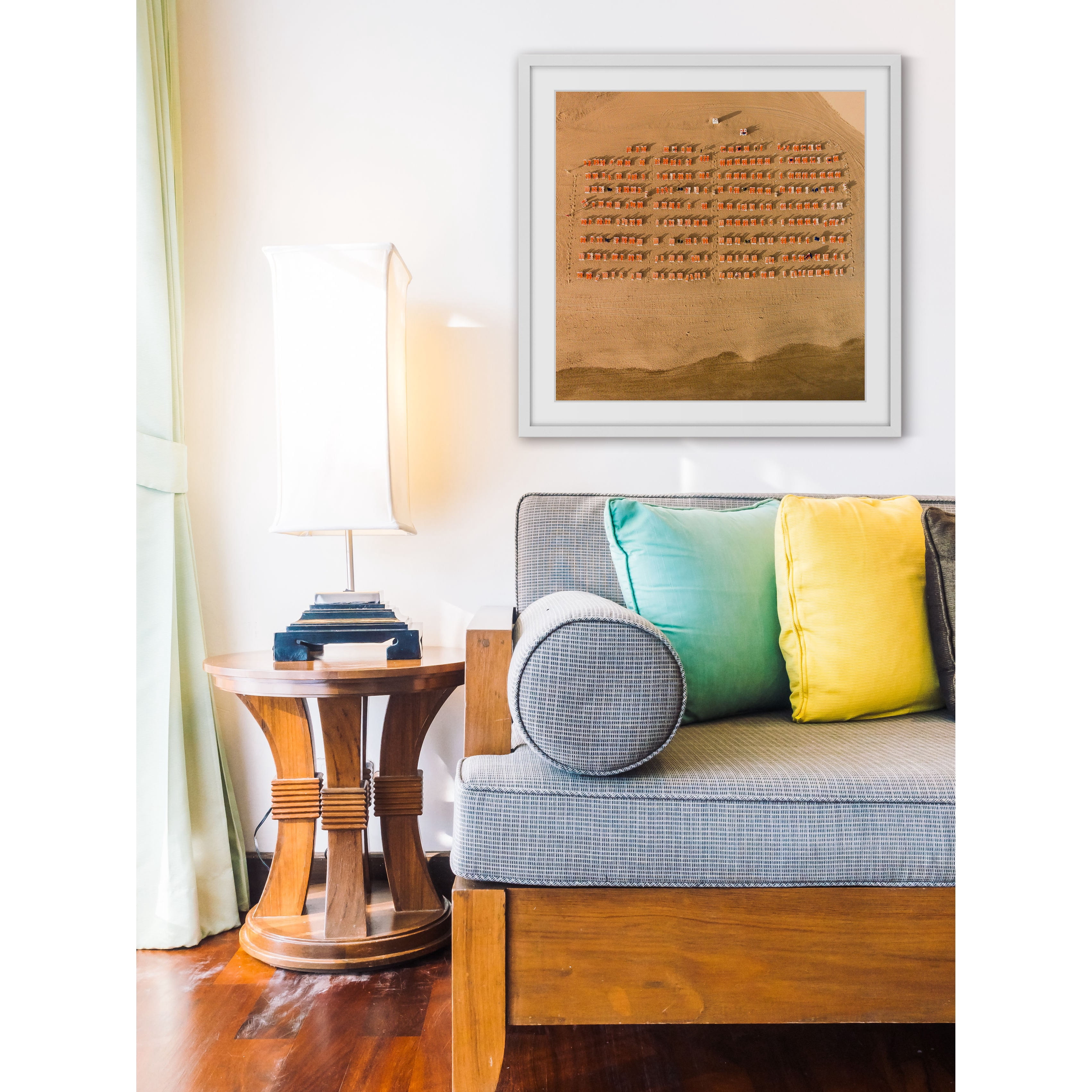"Waiting for People" Framed Painting Print