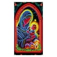 thumbnail image 2 of ToyKingdee Fluorescent Christmas Door Cover Party Banner, Glow in The Dark Christmas Banner with Santa & Tree, Fluorescent Outdoor/Indoor Decorations for Front Door, Party, Wall, 2 of 6