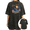 Black-2, variant on Women's Vintage "Cat Dad Club" Life Is Better With Cats Graphic Washed T Shirt Funny Cat Lover Black S-2XL Plus Size