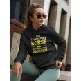 thumbnail image 5 of Tstars Womens Horse Gifts for Horse Lovers Tstars Gift for Women Smell Like a Horse Funny Humor Gift for Horse Lover Riding Horse Shirts Horse Clothes Birthday Horse Gifts for Women Hoodie, 5 of 6