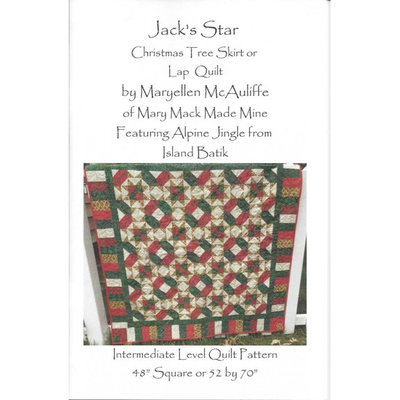 Jacks Star Quilt Kit Alpine Jingle Island Batik