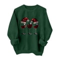 thumbnail image 5 of XuJwPNcy Womens Christmas Sweatshirt Graphic Long Sleeve Shirts Fall Trendy Christmas Tees Pullover Tops Women Winter Clothing, 5 of 5