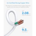 thumbnail image 4 of BESTEK 6-Outlet Surge Protector Commercial Power Strip with 6-Foot Long Power Cord and Right-Angled Power Plug, 200 Joule­, 4 of 8