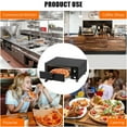 thumbnail image 7 of Garvee Electric Pizza Oven, 1100W Stainless Steel Indoor Pizza Oven with Crumb Tray & Timer for Kitchen, Restaurant, Black, 7 of 7